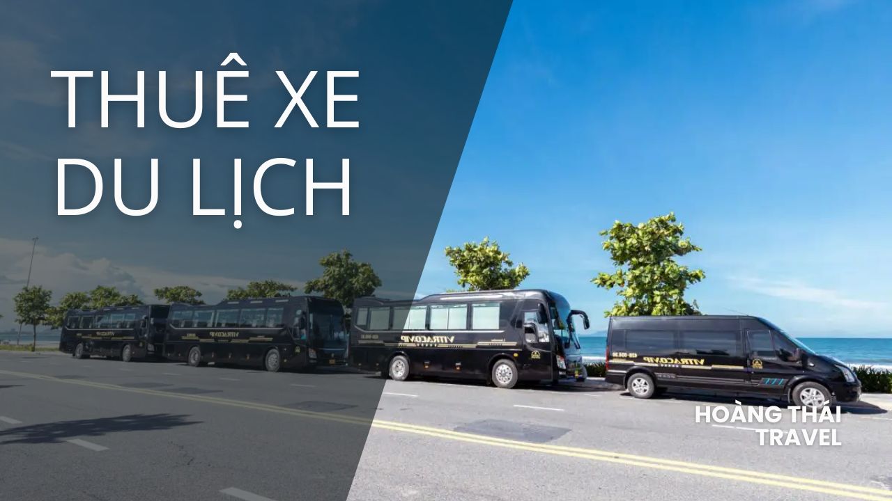 Chiếc xe du lịch đời mới đang đỗ tại bãi biển hoặc khu du lịch. Dịch vụ Thuê xe du lịch trọn gói (4, 7, 16 chỗ) an toàn, phục vụ các tour khám phá Mũi Né, Nha Trang và các điểm đến nổi tiếng khác.