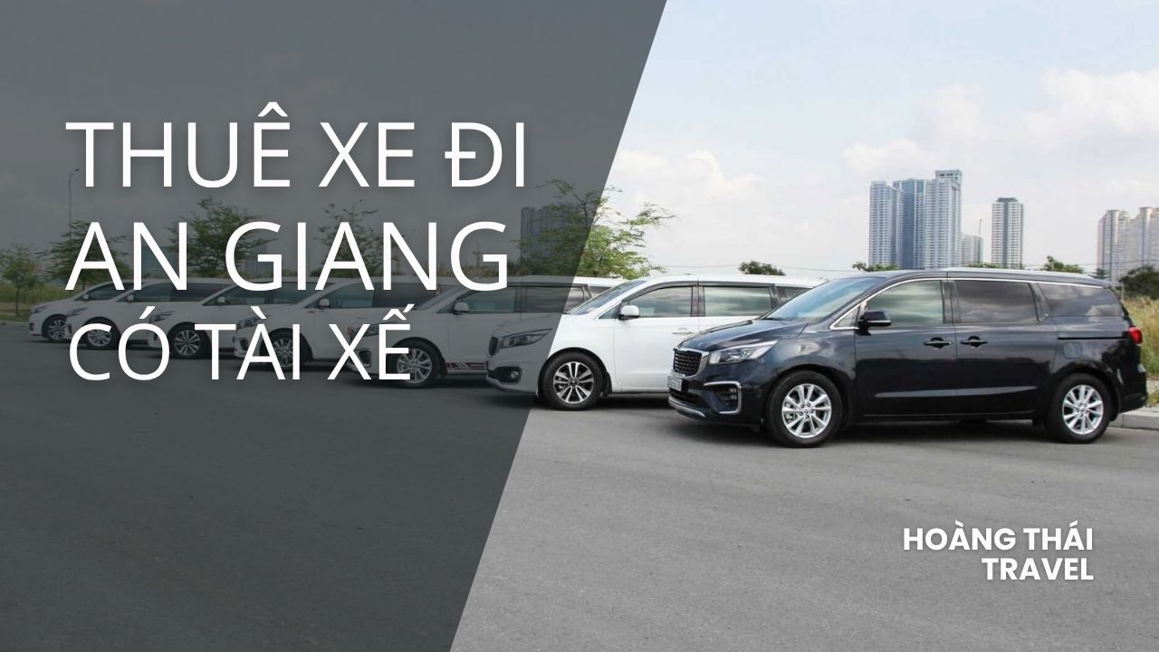 Chiếc xe 7 chỗ (hoặc 16 chỗ) đời mới đang di chuyển trên đường tỉnh miền Tây. Dịch vụ thuê xe đi An Giang phục vụ hành hương Miếu Bà và du lịch khám phá Bảy Núi, cam kết hành trình an toàn, ổn định trên đường dài nhất miền Tây.